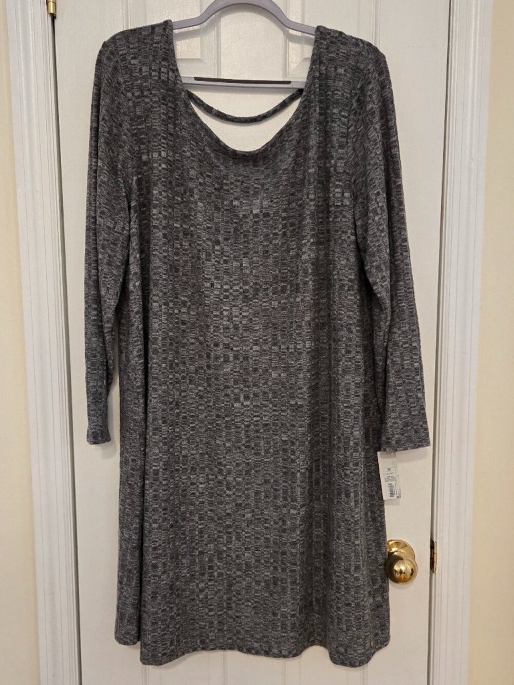 NWT Xhilaration (Target) soft gray long sleeve dress - 2X